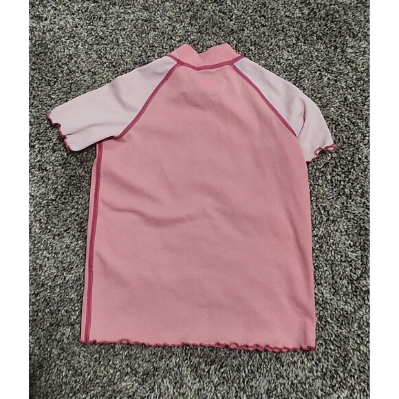 REI Pink Rashguard Swim Shirt High Collar Short Sleeves - Picture 2 of 3